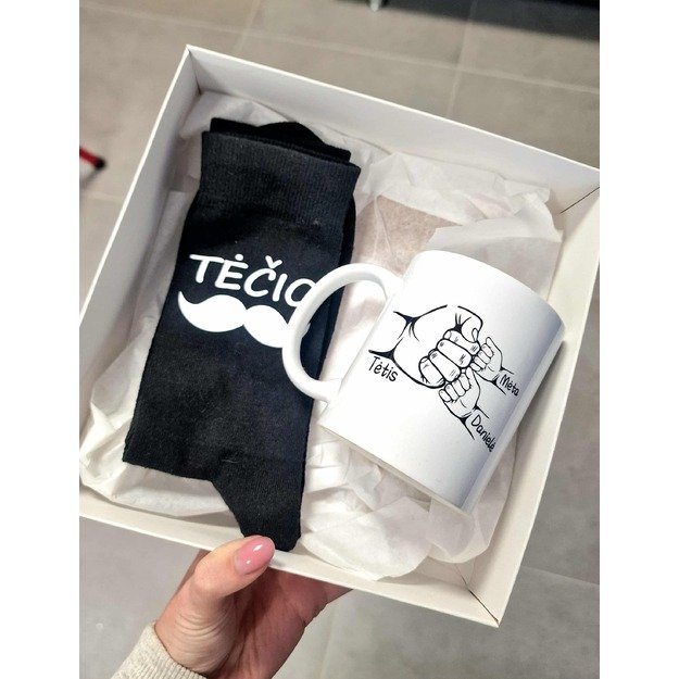 Dovanų rinkinys TĖČIUI SU VAIKŲ VARDAIS