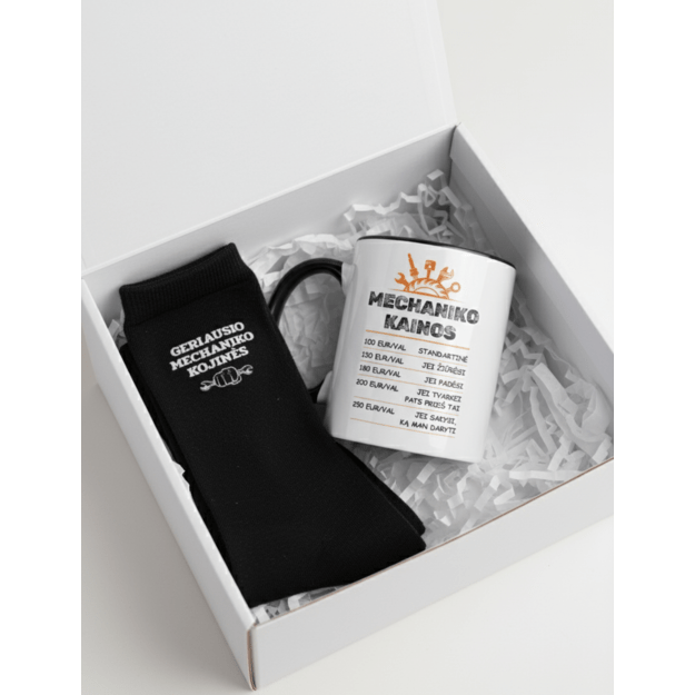 Dovanų rinkinys MECHANIKAS (PROFESIJĄ GALIMA RINKTIS IR KITĄ)