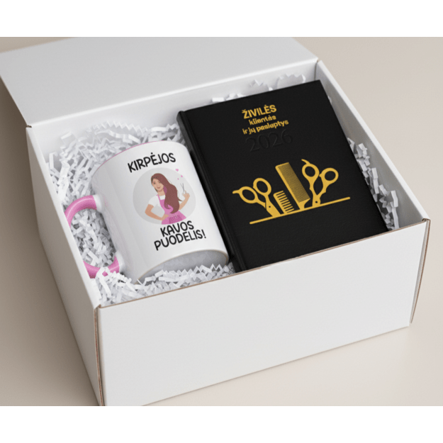 Dovanų rinkinys KIRPĖJA (PROFESIJĄ GALIMA RINKTIS IR KITĄ)