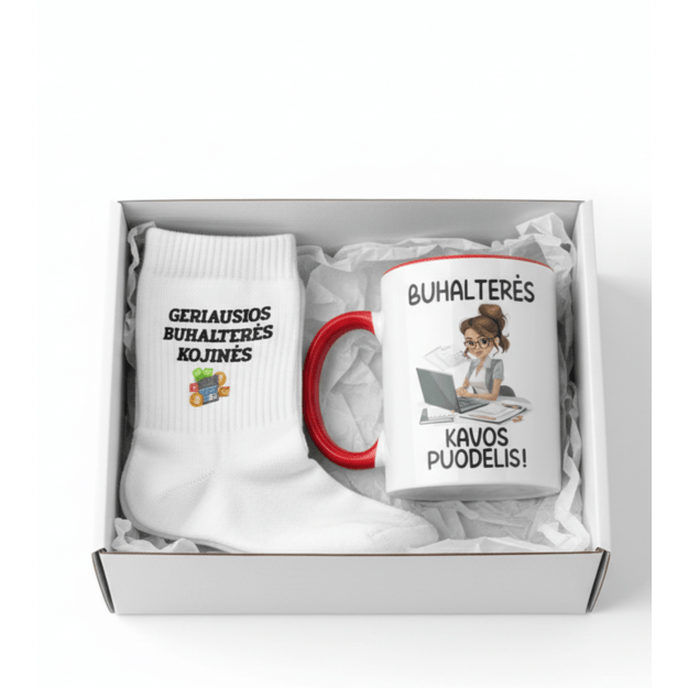 Dovanų rinkinys BUHALTERĖ (PROFESIJĄ GALIMA RINKTIS IR KITĄ)