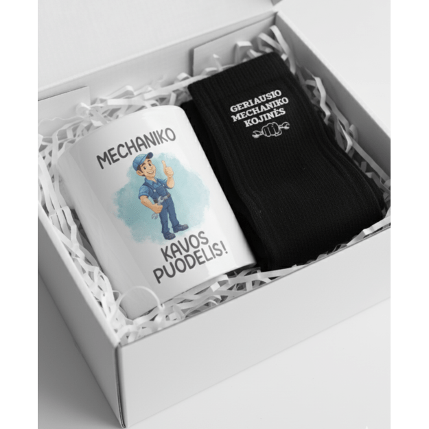 Dovanų rinkinys MECHANIKAS (PROFESIJĄ GALIMA RINKTIS IR KITĄ)