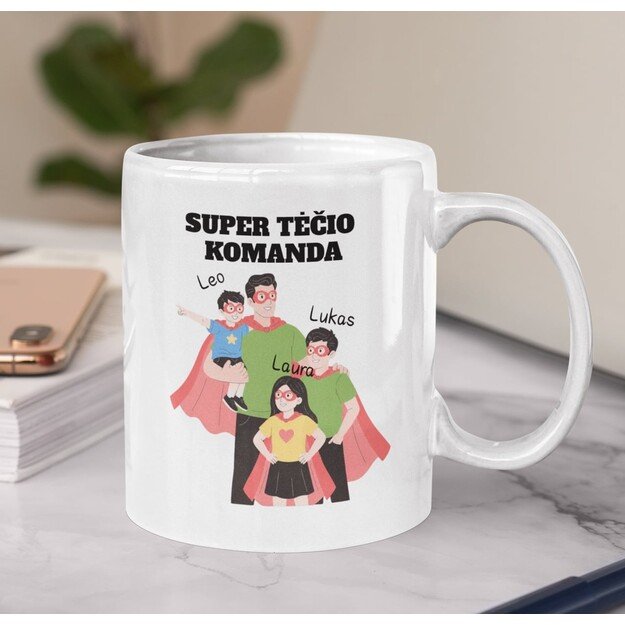 Puodelis SUPER TĖČIO KOMANDA