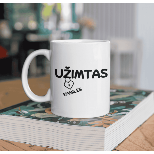 Puodelis UŽIMTAS (SU NORIMU VARDU)