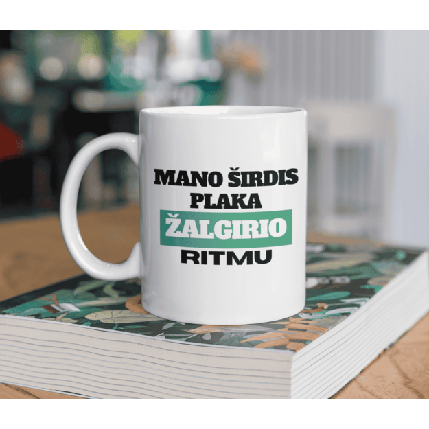 Puodelis MANO ŠIRDIS PLAKA ŽALGIRIO RITMU