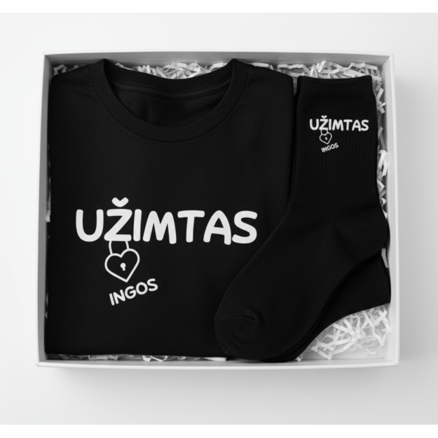 Dovanų rinkinys UŽIMTAS (VARDĄ GALIMA PASIRINKTI)