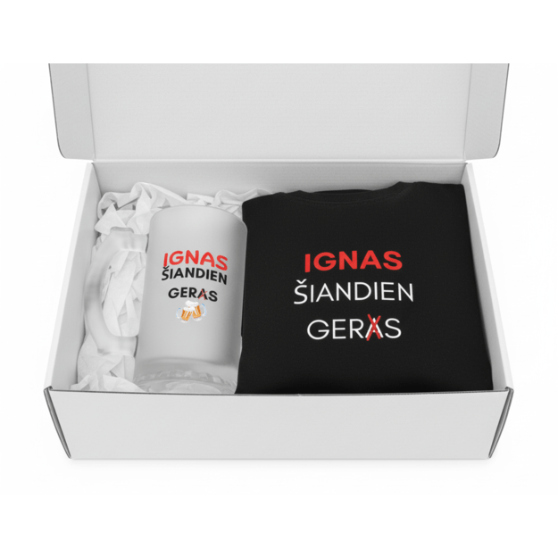 Dovanų rinkinys ŠIANDIEN GERS (SU NORIMU VARDU)