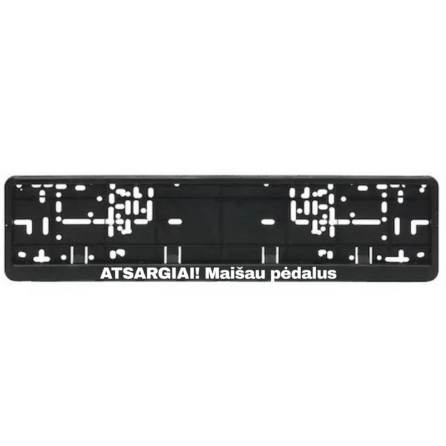 Automobilio numerių rėmelis su užrašu ATSARGIAI! Maišau pėdalus