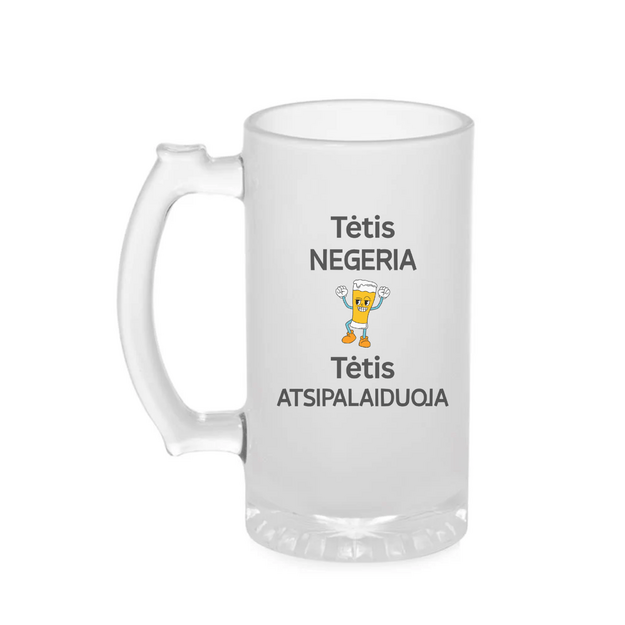 Bokalas TĖTIS NEGERIA, TĖTIS ATSIPALAIDUOJA