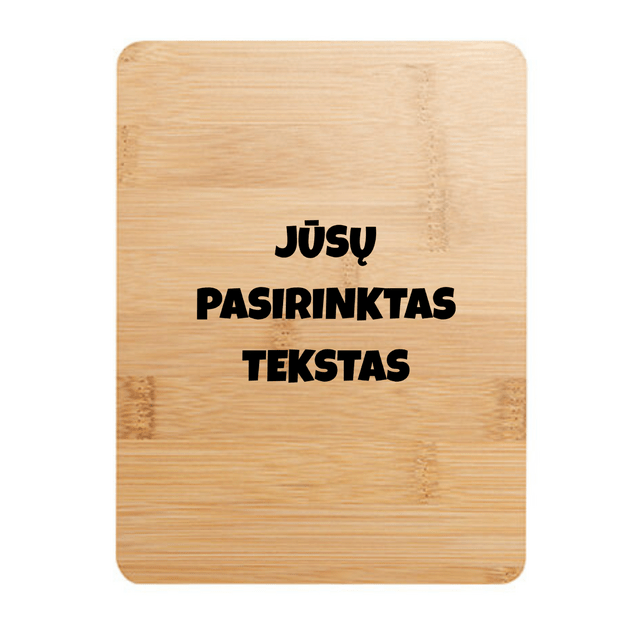 Pjaustymo lentelė SU JŪSŲ NORIMU TEKSTU