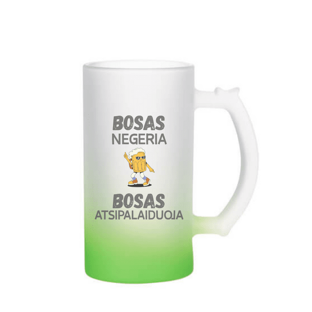 Bokalas BOSAS NEGERIA. BOSAS ATSIPALAIDUOJA 