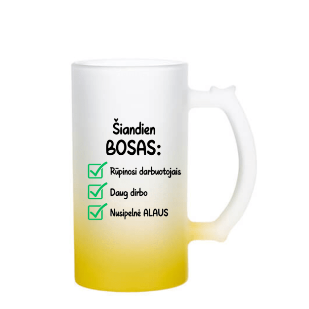 Bokalas BOSAS NUSIPELNĖ ALAUS