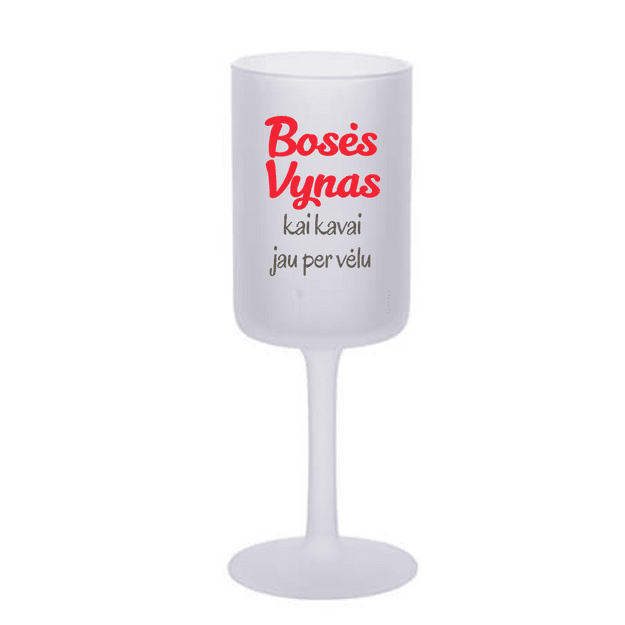 Vyno taurė BOSĖS VYNAS