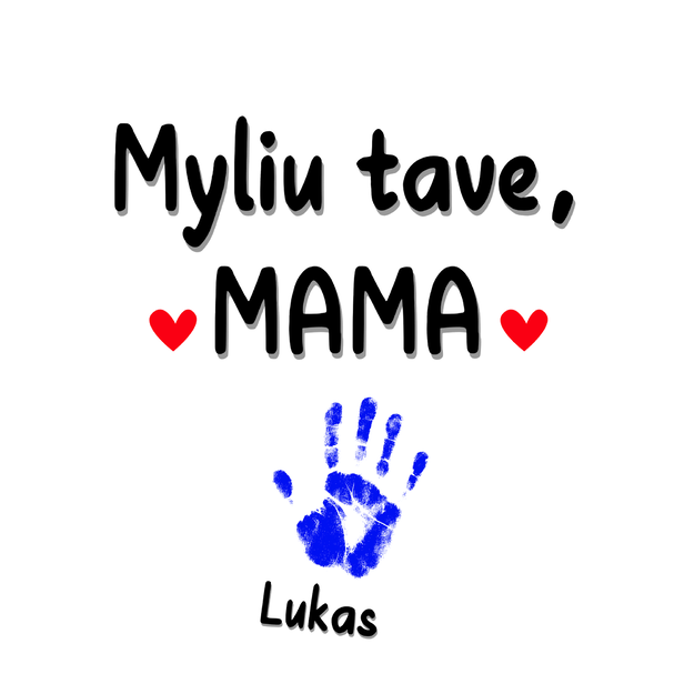 Puodelis MAMA su vaikų vardais (VAIKŲ SKAIČIŲ GALIMA RINKTIS)