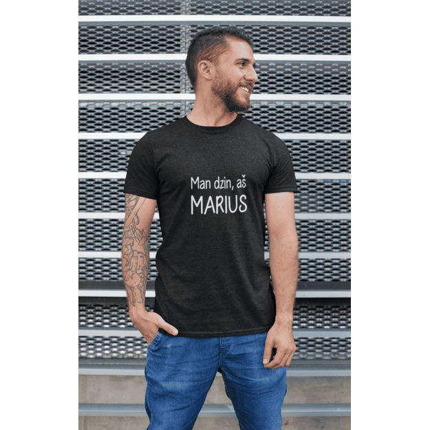 Vyriški marškinėliai MAN DZIN AŠ MARIUS