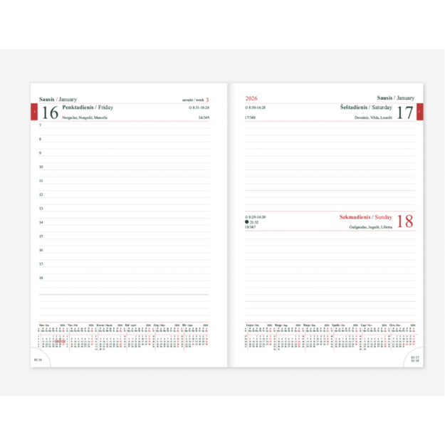 2026 m. darbo kalendorius AUŠRYTĖS POPIERINIS ATMINTIES DISKAS (SU NORIMU VARDU) 1