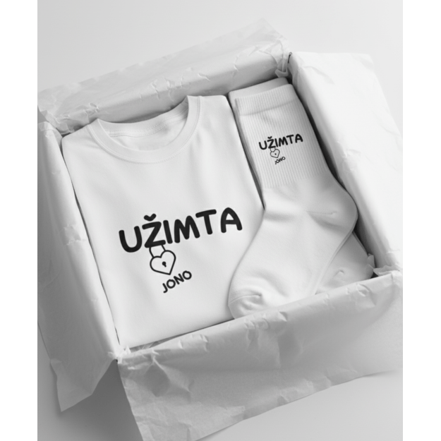 Dovanų rinkinys UŽIMTA (VARDĄ GALIMA PASIRINKTI)