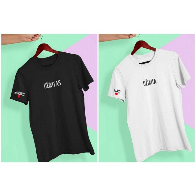 Marškinėliai porai UŽIMTI