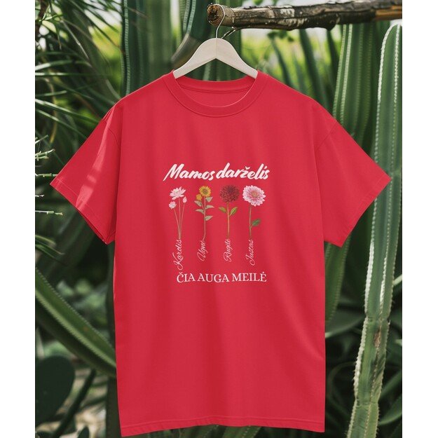Moteriški marškinėliai MAMOS DARŽELIS