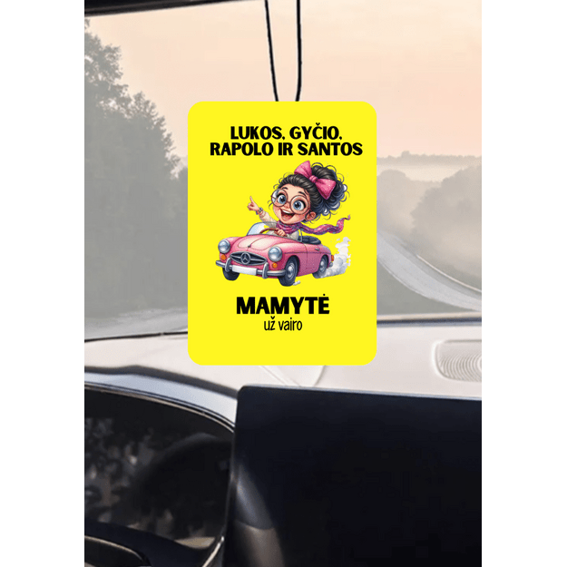 Automobilio gaiviklis MAMYTĖ UŽ VAIRO (SU VAIKŲ VARDAIS)