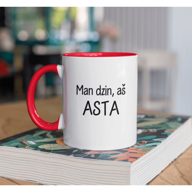 Puodelis MAN DZIN, AŠ ASTA (SU NORIMU VARDU)