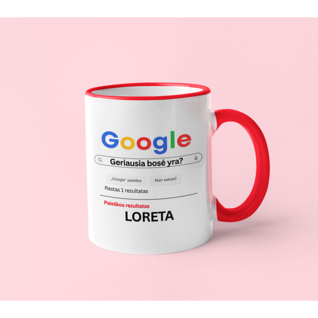 Puodelis GERIAUSIA BOSĖ YRA? (SU NORIMU VARDU)
