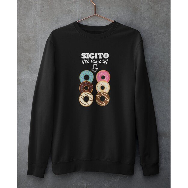 UNISEX džemperis SIX PACK'AS (SU NORIMU VARDU)