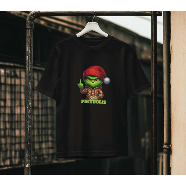 UNISEX marškinėliai PIKTUOLIS (SU NORIMU ŽODŽIU)