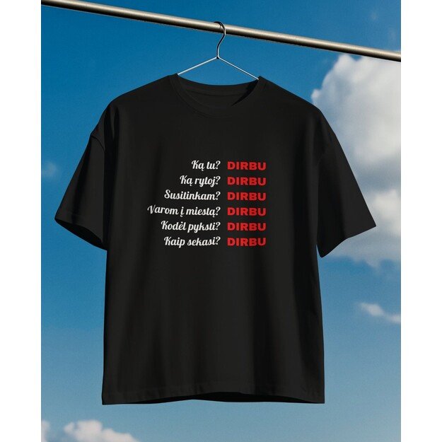 UNISEX marškinėliai DIRBU
