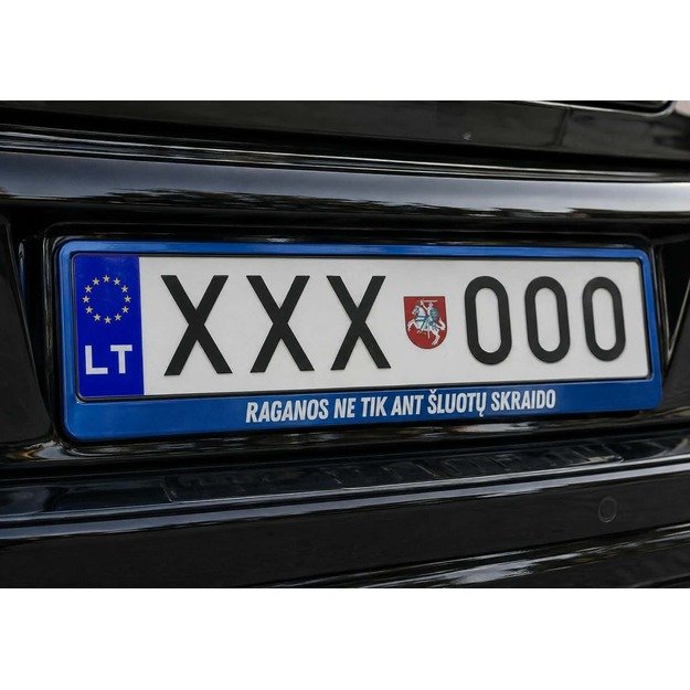 Spalvotas automobilio numerių rėmelis RAGANOS NE TIK ANT ŠLUOTŲ SKRAIDO