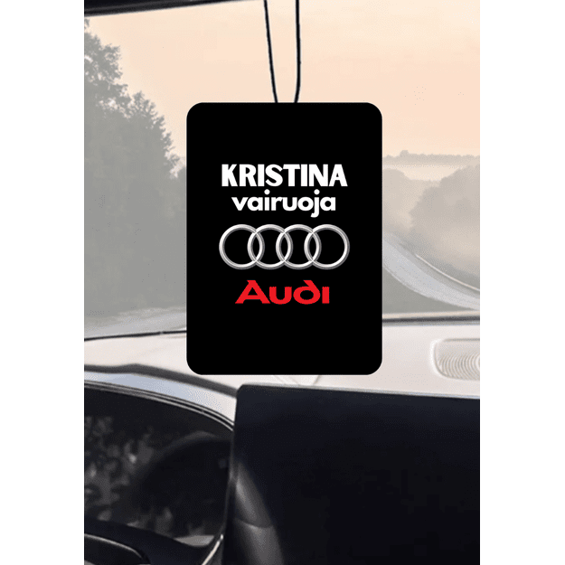 Automobilio pakabukas VAIRUOJA AUDI su norimu vardu