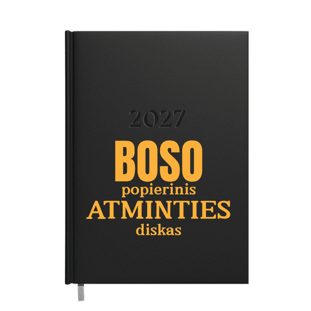  2027 m. darbo kalendorius BOSO POPIERINIS ATMINTIES DISKAS