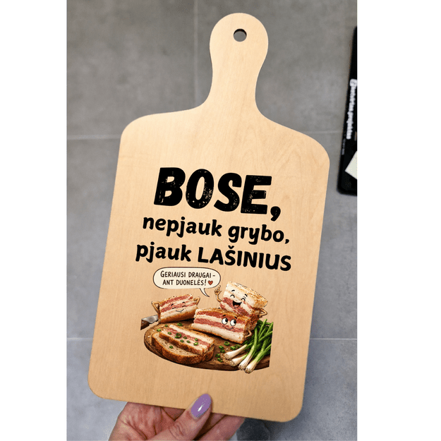 Pjaustymo lentelė BOSE, NEPJAUK GRYBO