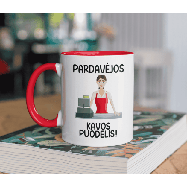 Puodelis PARDAVĖJOS KAVOS PUODELIS