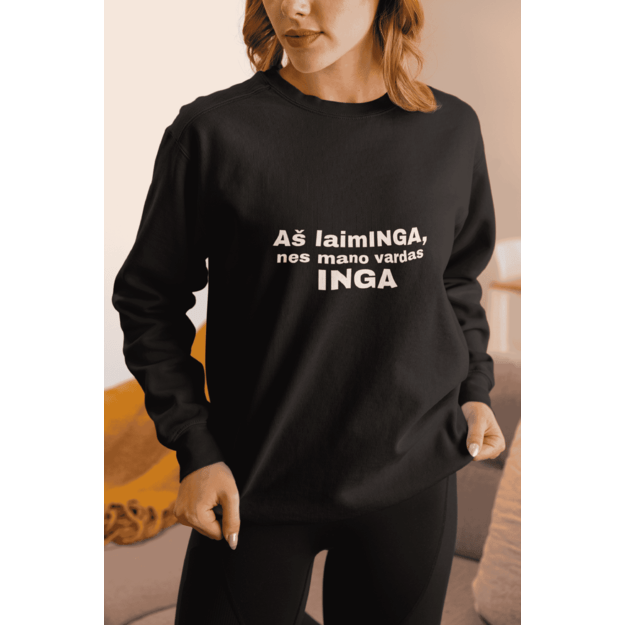 Džemperis AŠ LAIMINGA, NES MANO VARDAS INGA