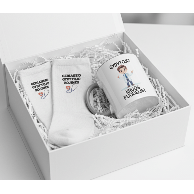 Dovanų rinkinys GYDYTOJAS (PROFESIJĄ GALIMA RINKTIS IR KITĄ)