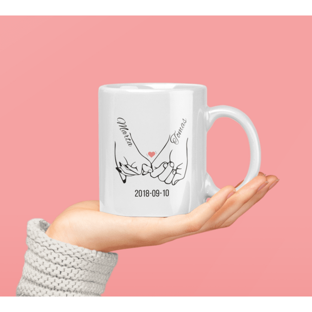 Puodelis FOREVER su norimais vardais ir data