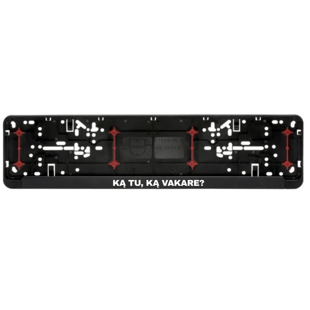 WURTH numerių rėmelis KĄ TU, KĄ VAKARE?