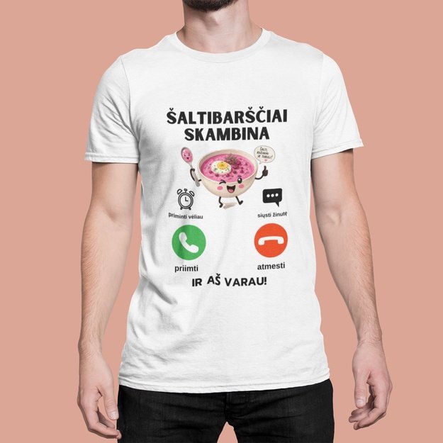 UNISEX marškinėliai ŠALTIBARŠČIAI SKAMBINA