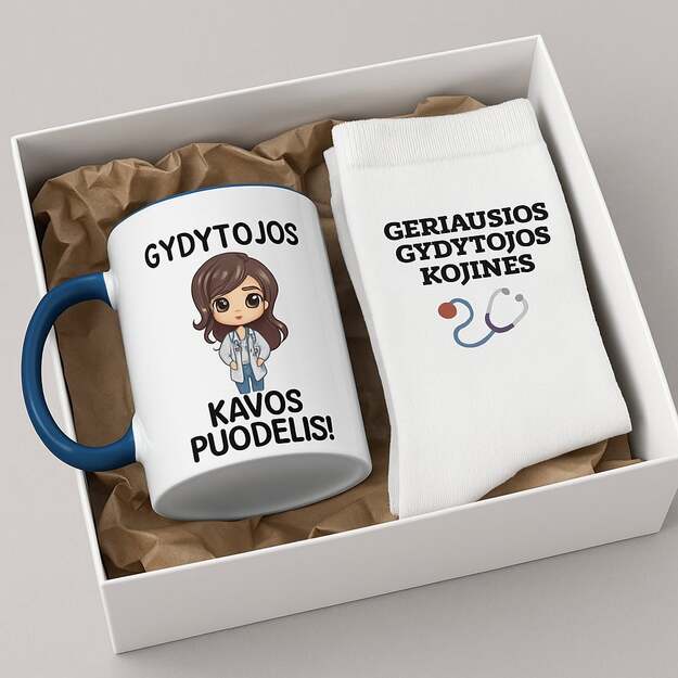 Dovanų rinkinys GYDYTOJA (PROFESIJĄ GALIMA RINKTIS IR KITĄ)