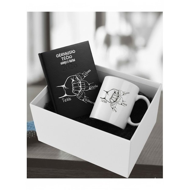 Dovanų rinkinys TĖČIUI su vaikų vardais