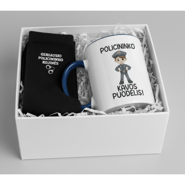 Dovanų rinkinys POLICININKAS (PROFESIJĄ GALIMA RINKTIS IR KITĄ)