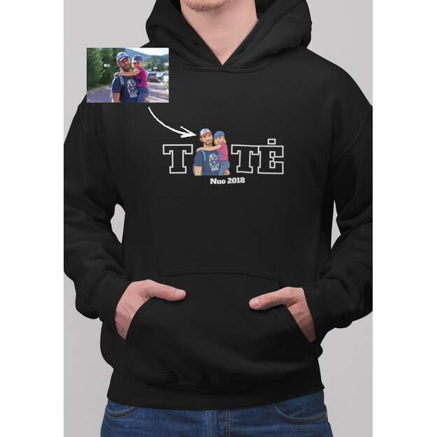 Vyriškas džemperis TĖTĖ su animuota nuotrauka 1