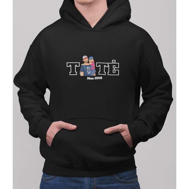 Vyriškas džemperis TĖTĖ su animuota nuotrauka