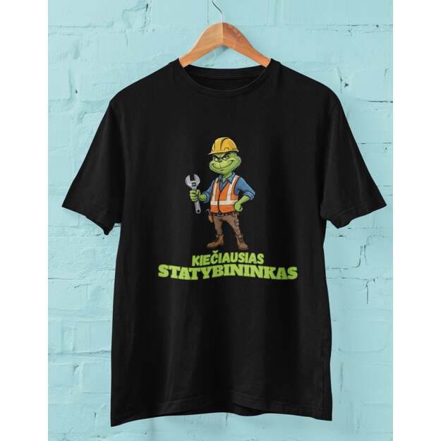 Vyriški marškinėliai KIEČIAUSIAS STATYBININKAS