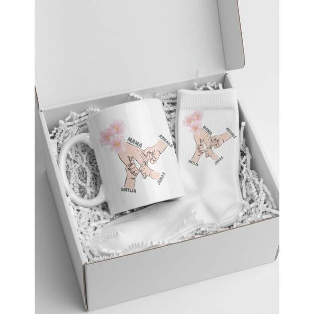 Dovanų rinkinys MAMA SU VAIKŲ VARDAIS (IKI 10 VAIKŲ)