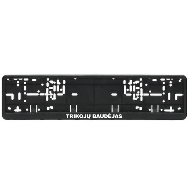 Automobilio numerių rėmelis su užrašu TRIKOJŲ BAUDĖJAS