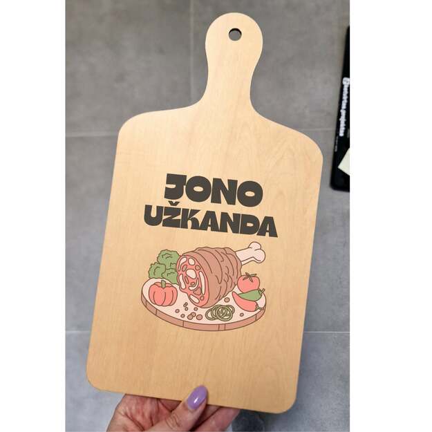 Pjaustymo lentelė JONO UŽKANDA (SU NORIMU VARDU)