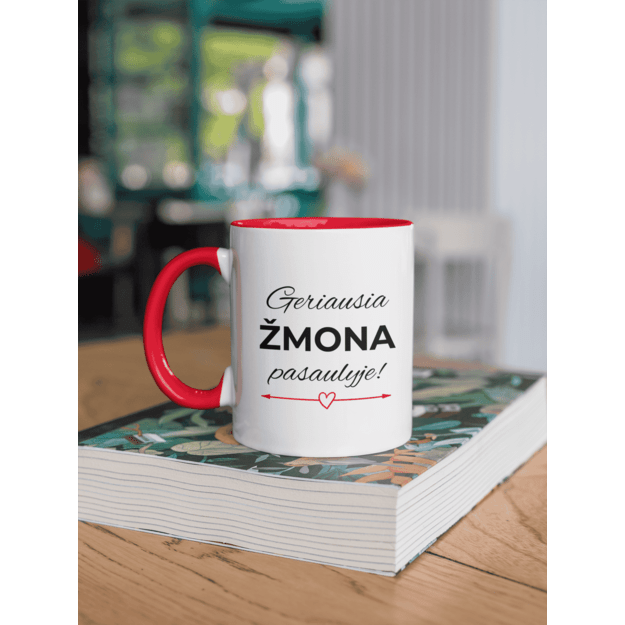 Puodelis GERIAUSIA ŽMONA PASAULYJE