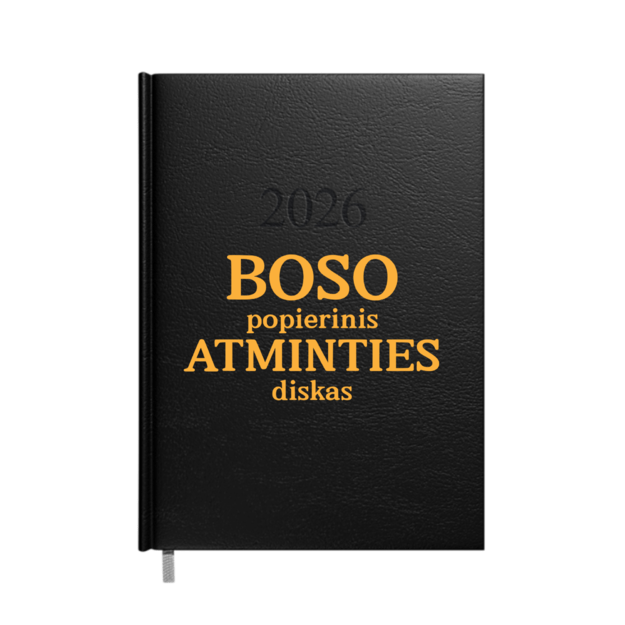 2026 m. darbo kalendorius BOSO POPIERINIS ATMINTIES DISKAS
