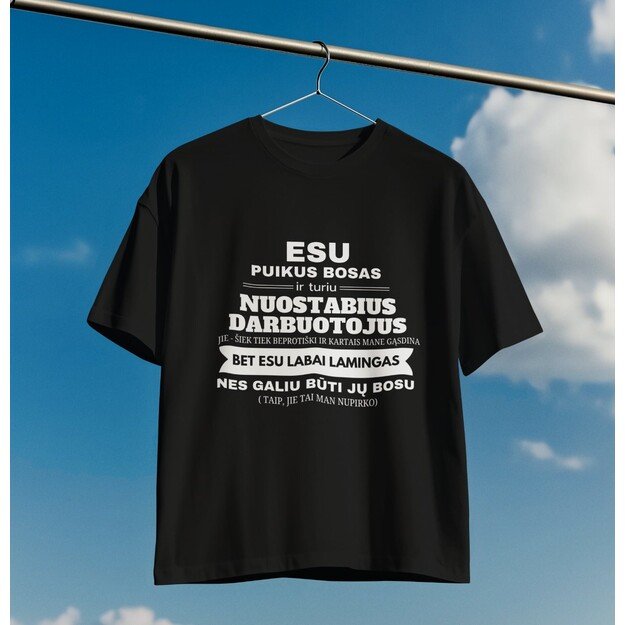 unisex marškinėliai ESU PUIKUS BOSAS